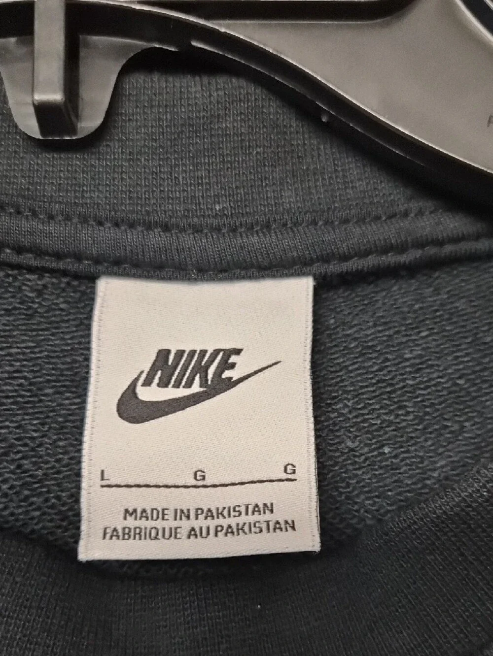 Nike Black Crewneck Sweatshirt with White Swoosh Logo
